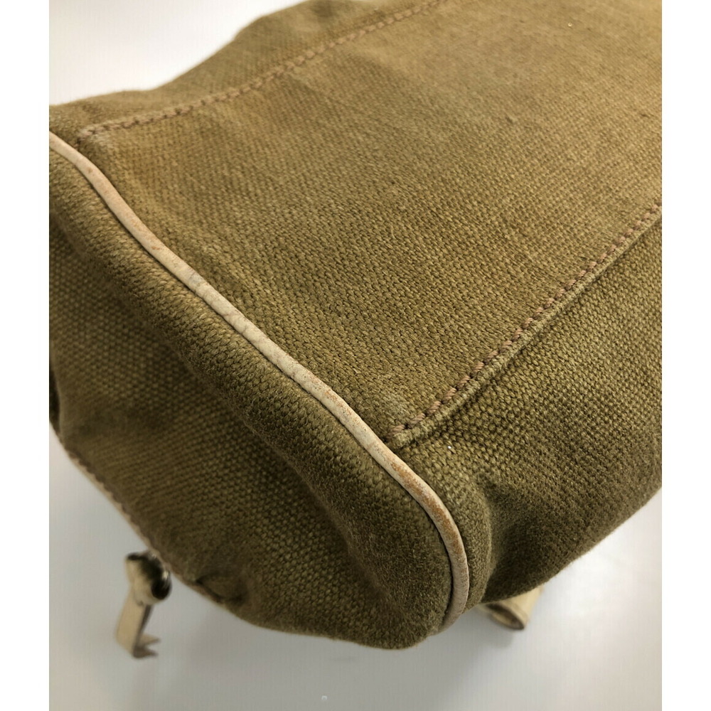 Celine Boogie handbag brown canvas beige leather - Picture 6 of 6